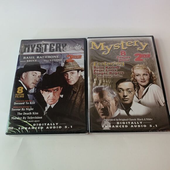 Mystery Classics Sherlock Holmes (DVD, 2005, 4-Disc Set) 16 Feature Films - Picture 6 of 12